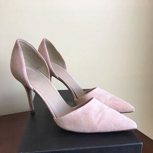 J. Crew pink suede pump size 7